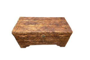 BAÚL MADERA DE TECA TALLADO
